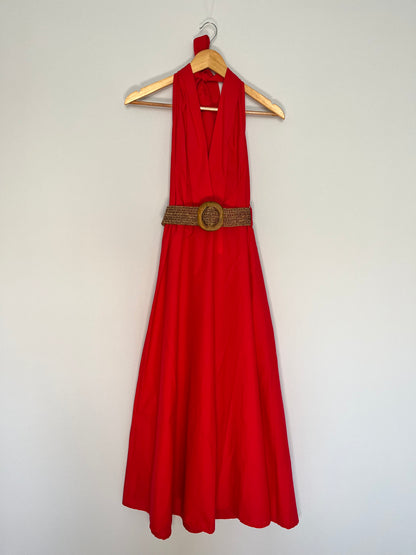 Maxikleid mit Nackenschleife