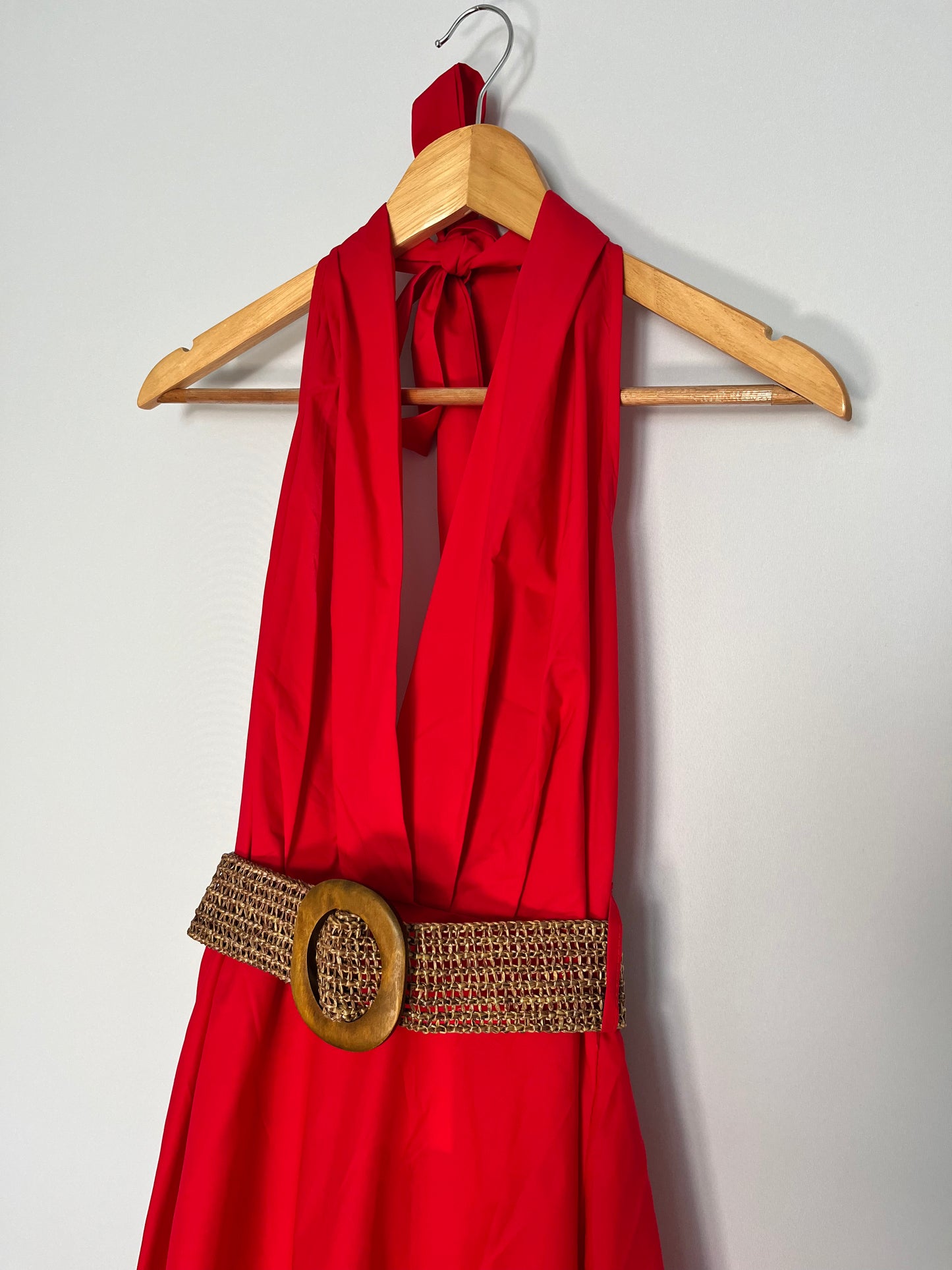 Maxikleid mit Nackenschleife