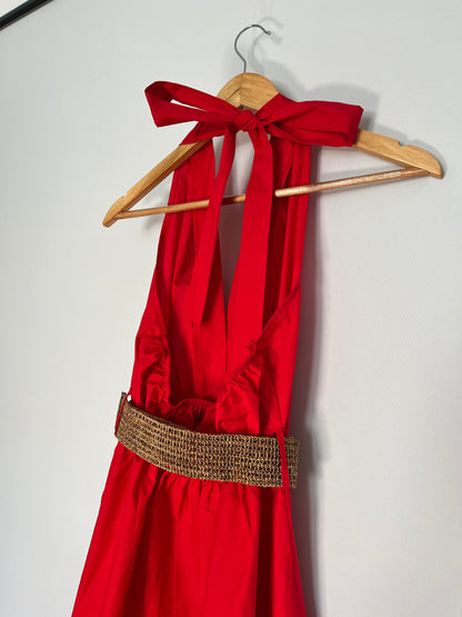 Maxikleid mit Nackenschleife