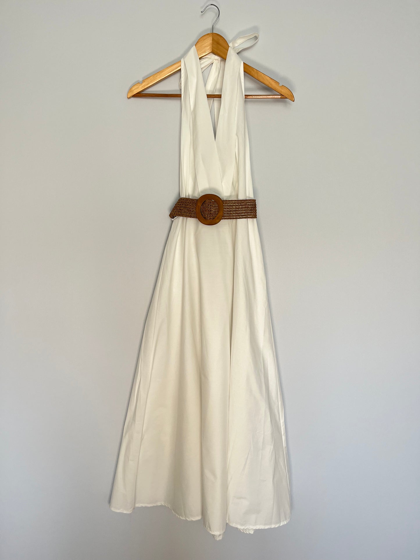 Maxikleid mit Nackenschleife